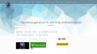 BBM for PC Computer (Windows 7/8/XP) - Andy - Android Emulator for ...