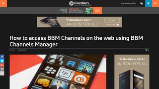How to access BBM Channels on the web using BBM Channels ...