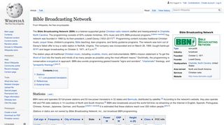 Bible Broadcasting Network - Wikipedia