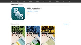 Bridge Base Online on the App Store - iTunes - Apple