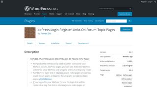 bbPress Login Register Links On Forum Topic Pages | WordPress.org