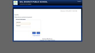 Log In - bal bharati public school