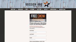 Birthday Brigade - MISSION BBQ