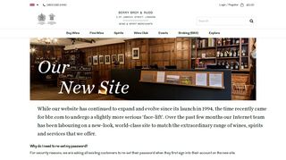 Our New Website | Berry Bros. & Rudd