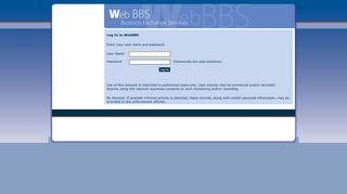 DXC WebBBS - Login