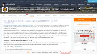 Baba Banda Singh Bahadur Engineering College (BBSBEC) Result ...