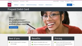 BB&T Prepaid Debit Card | Open a Reloadable Money Account Debit ...