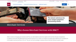 Merchant Services | Commercial Solutions | BB&T Commercial