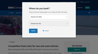 Auto Loans | Online Auto Rates & Financing | BBVA Compass