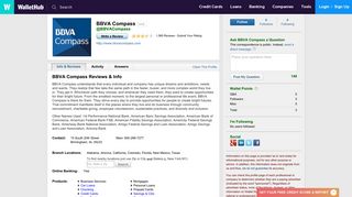 BBVA Compass Reviews: 1,581 User Ratings - WalletHub