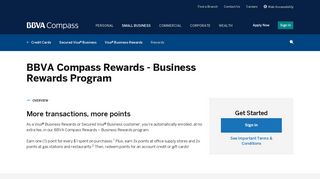 BBVA Compass Business Rewards Program | BBVA Compass