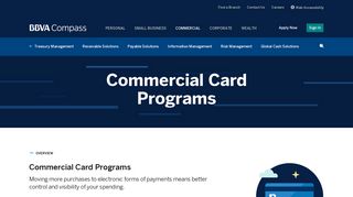 Commercial Card Programs | BBVA Compass