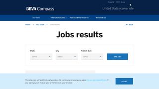 Jobs results - BBVA Compass - BBVA Careers