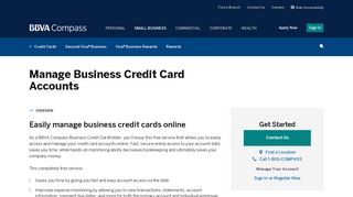 Manage Business Credit Card Accounts | BBVA Compass