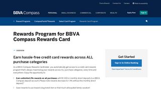 Rewards Card Program - BBVA Compass