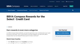 Credit Card Rewards - BBVA Compass