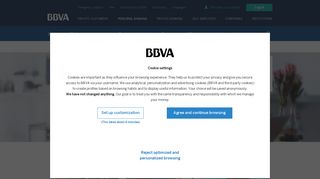 Accounts Catalog - BBVA Personal Banking