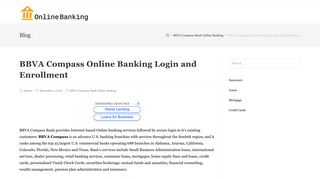 BBVA Compass Online Banking Login and Enrollment |