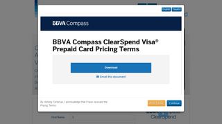 BBVA Compass ClearSpend: Join Free Today