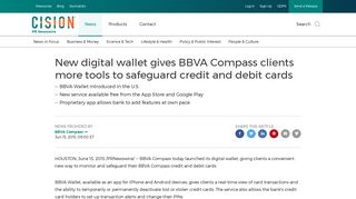 New digital wallet gives BBVA Compass clients more tools to ...