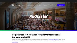 Teen Registration — BBYO International Convention 2018