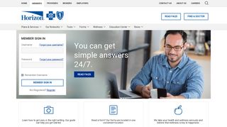 Horizon BCBSNJ Members Health Plans, Tools, Forms, Login ...