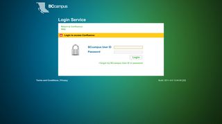 BCcampus Login Server - BCcampus Services Portal
