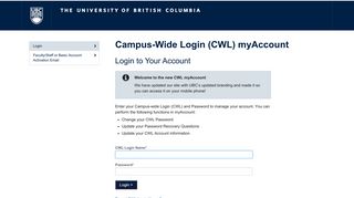Campus-Wide Login (CWL) myAccount - The University of British ...