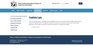Candidate Login | CTCMA - College of Traditional Chinese Medicine ...
