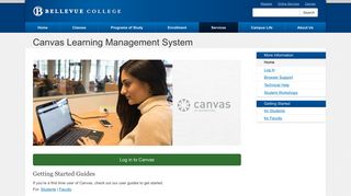 Canvas Learning Management System @ Bellevue College