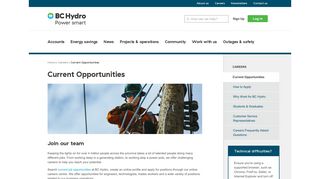 Current Opportunities - BC Hydro