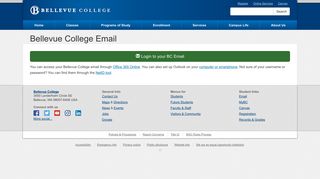 Access your BC Email - Bellevue College