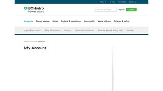 BC Hydro - My Account