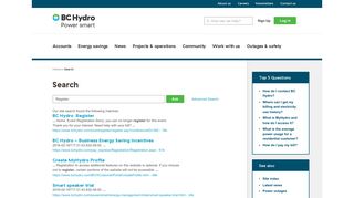Register - BC Hydro