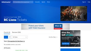 BC Lions Tickets | Single Game Tickets & Schedule | Ticketmaster.ca