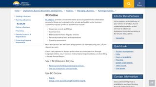 BC OnLine - Province of British Columbia - Government of B.C.