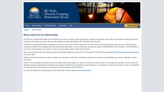 Reservation Service Information - Discover Camping Reservation ...