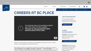 Careers at BC Place – BC Place