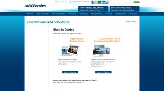 Sign in Centre | BC Ferries - British Columbia Ferry Services Inc.