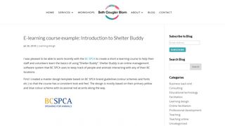 E-learning course example: Introduction to Shelter Buddy - Beth ...