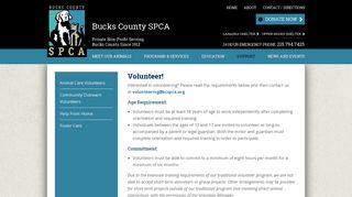 Volunteer! - Bucks County SPCA