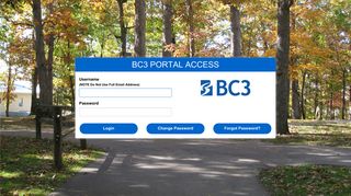 BC3 Portal Access