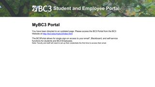 MyBC3 Portal