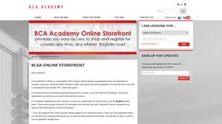 BCAA Online StoreFront - BCA Academy