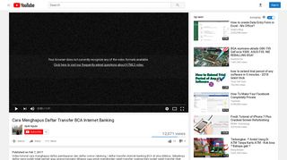 Cara Menghapus Daftar Transfer BCA Internet Banking - YouTube