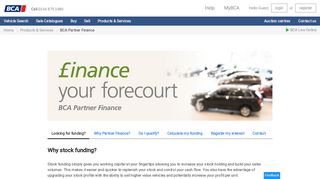 Finance your forecourt - BCA Partner Finance - British Car Auctions