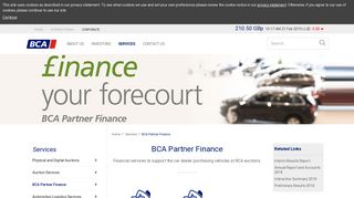 BCA Partner Finance – BCA Marketplace plc