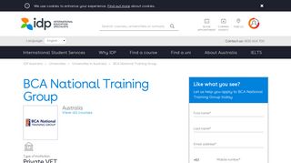 Apply for BCA National Training Group Australia | IDP Australia