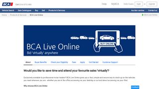 Buy online with BCA Live Online - British Car Auctions