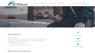 BCB Community Bank Personal Digital Banking